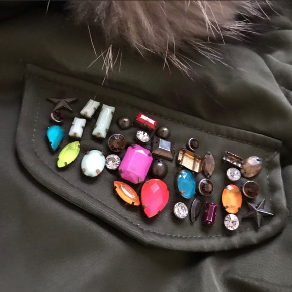 Tina K Parka Real Fur Hood Puffer size S - Picture 2 of 7